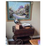 Ethan Allen Maple Tea Bar Cart 