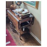 Ethan Allen Maple Tea Bar Cart 