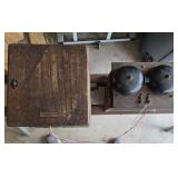 Antique Western Electric Telephone Ringer Box with Ringer Box 