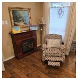 Overstuffed Bedroom Recliner 