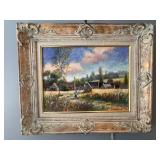 Original 12” x 16” Canvas Painting by Jeanette Leuers — with Provenance