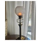 33” Tall Electrified Kerosene Lamp