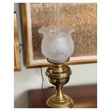 Victorian Style Brass Electric Oil Lamp