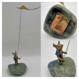 Malcolm Moran Gumps Bronze Piglet Rare Winnie Pooh