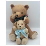 (2) Jointed Vintage Teddy Bears Feat. Signed
