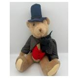 Vintage Jointed Teddy Bear In Victorian Clothes