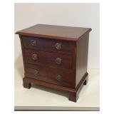 Three Drawer Wooden Jewelry Box