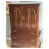 Ethan Allen Georgian Court Wood Armoire