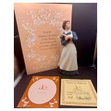 Jo From Little Women Hand Painted Franklin Porcelain Figurine By Tasha Tudor