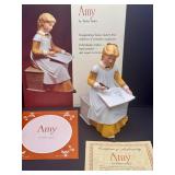 Amy From Little Women Hand Painted Franklin Porcelain Figurine By Tasha Tudor