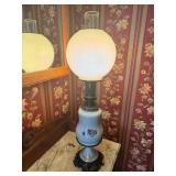 Lovely Tall And Thin Floral Hurricane Lamp