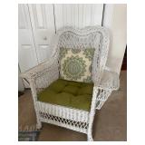 Wicker Chair With Magazine Rack