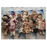 Grouping Of Cloth Dolls