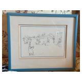 Rabbits Throwing Snowballs Beatrix Potter Sketch