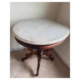 Lovely Victorian Marble Top Wide Table