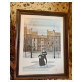 Signed & Numbered “The Skaters" by P. Buckley Moss LE Print