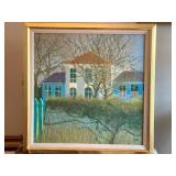 Mon Ecole En Vacanes Signed Dominique Dorie Painting Authenticated
