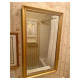 Beveled Gold Framed Mirror