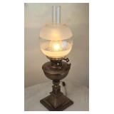 Electrified Victorian Style Oil Lamp
