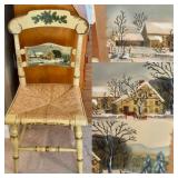 1988 Home For The Holidays Hitchcock Chair 308/2000 M Morgan