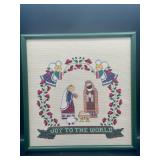 Joy To The World Embroidery By Karen Hanley