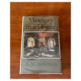 Autographed - L.M. Boston : Memory In A House