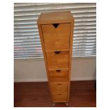 Solid Wood Pedestal With Drawers