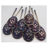 cloisonne russian spoons