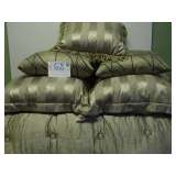 bedspread and pillows