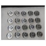 1964 silver Kennedy Half Dollars