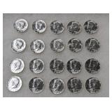 1964 silver Kennedy Half Dollars