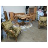 Dempsey Auctions Heywood Wakefield Dining & Living Room Sets, Jewelry, Fenton, Rock Albums