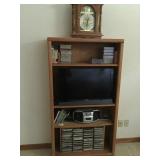 tv and stand and dvds
