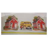 Vintage 3 PC Lot of School Days Paper Cutouts