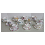 22 PC Vintage China Teacups & Saucers (11 Sets) BEAUTIFUL!!!
