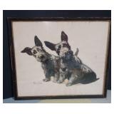 Vintage Framed Art *Dot an