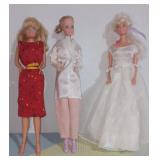 Lot of 3(THREE) Vintage Barbie Dolls