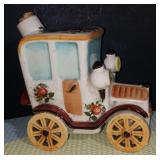 Vintage Casa Vinicola Boccaccio Car Empty Liquor Decanter w/Cork