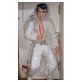 Vintage World Doll Elvis Presley Super Gold 21" Tall Vinyl King of Rock n Roll 1984 71950
