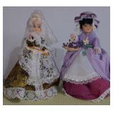 Lot of 2(TWO) Vintage Souvenir/ Gift Collectible Dolls