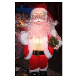 Vintage Illuminated Light-Up Santa Decor