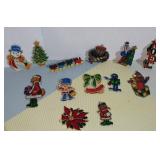 Lot of Vintage Plastic Stained Glass Ornaments