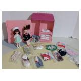Vintage Vogue Ginny lot 1970s 2 Dolls Outfits Clothes Shoes Ginny Carry Case