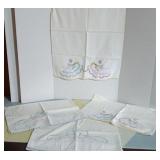 Lot of 4(FOUR) Vintage Embroidered Pillow Cases