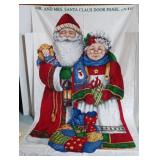 Vintage Christmas Cut and Sew Panel Mr and Mrs Santa