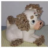 Vintage Comical Spaghetti Poodle Dog Figurine 1950 