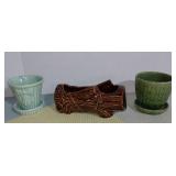 Vintage Lot of 3(THREE) Pottery Pots
