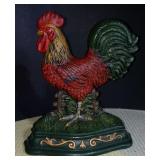 Cast Iron Door Stop, Rooster Decor, Wright Studios, Book End, Farm Animal, Woodland Animal, Rooster 