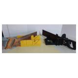Vintage Lot of 2(TWO) Mitre saws with Mitre Boxes