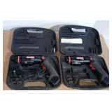 Lot of 2(TWO) Craftsman Cordless Screwdriver 7.2 V 2 Speed Reversable